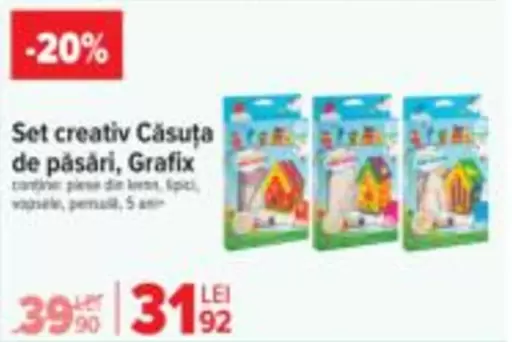 Set creativ Căsuța de păsări