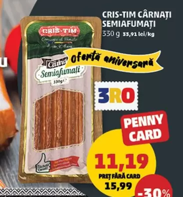 CÂRNAȚI SEMIAFUMATI