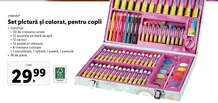 Set pictură și colorat, pentru copii