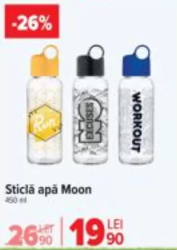 Sticlă apă Moon