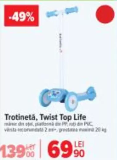 Trotinetă, Twist Top Life