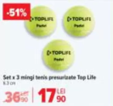 Set x 3 mingi tenis presurizate