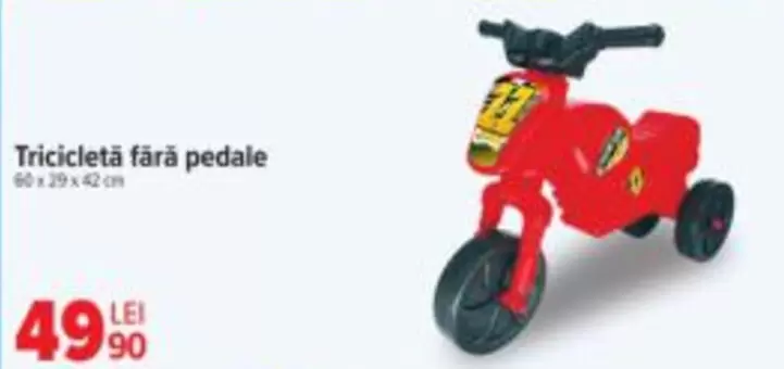 Tricicletă fără pedale