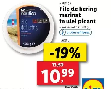 File de hering marinat în ulei picant