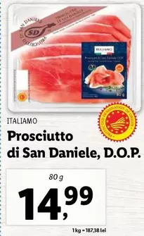 Prosciutto di San Daniele, D.O.P.