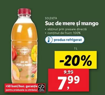 Suc de mere și mango