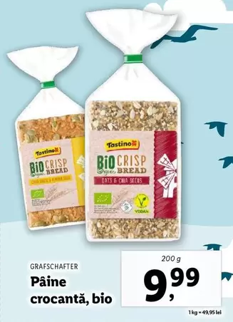 Pâine crocantă, bio