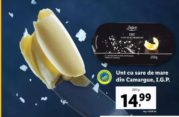 Unt cu sare de mare din Camargue, I.G.P.