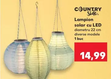Lampion solar cu LED