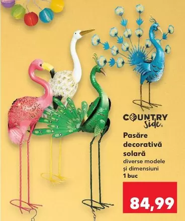 Pasăre decorativă solară