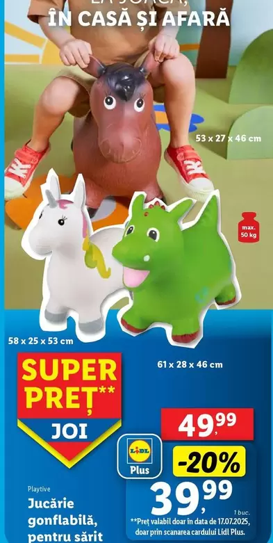 Jucărie gonflabilă, pentru sărit