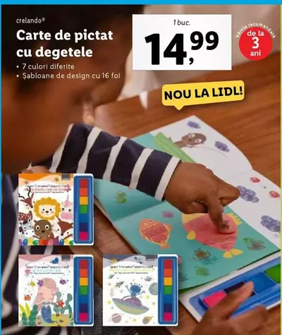 Carte de pictat cu degetele