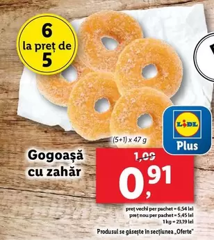Gogoaşă cu zahăr