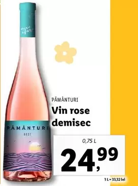 Vin rose demisec