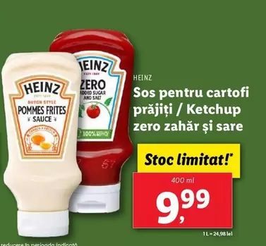 Sos pentru cartofi prăjiți / Ketchup zero zahăr și sare