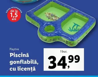 Piscină gonflabilă, cu licenţă