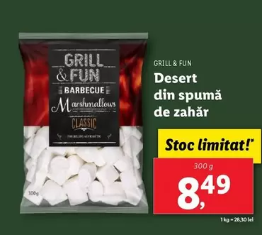 Desert din spumă de zahăr