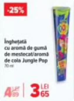 Inghețată cu aromă de gumă de mestecat/aroma de cola Jungle Pop