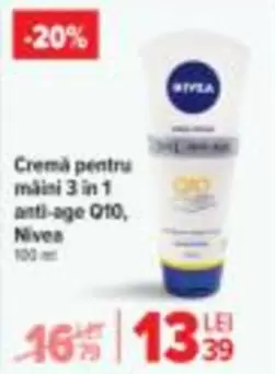 Cremă pentru mâini 3 in 1 anti-age Q10