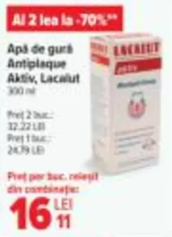Apă de gură Antiplaque Aktiv