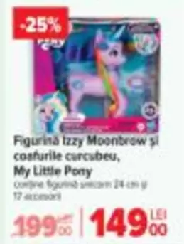 My Little Pony - Figurină Izzy Moonbrow si coafurile curcubeu