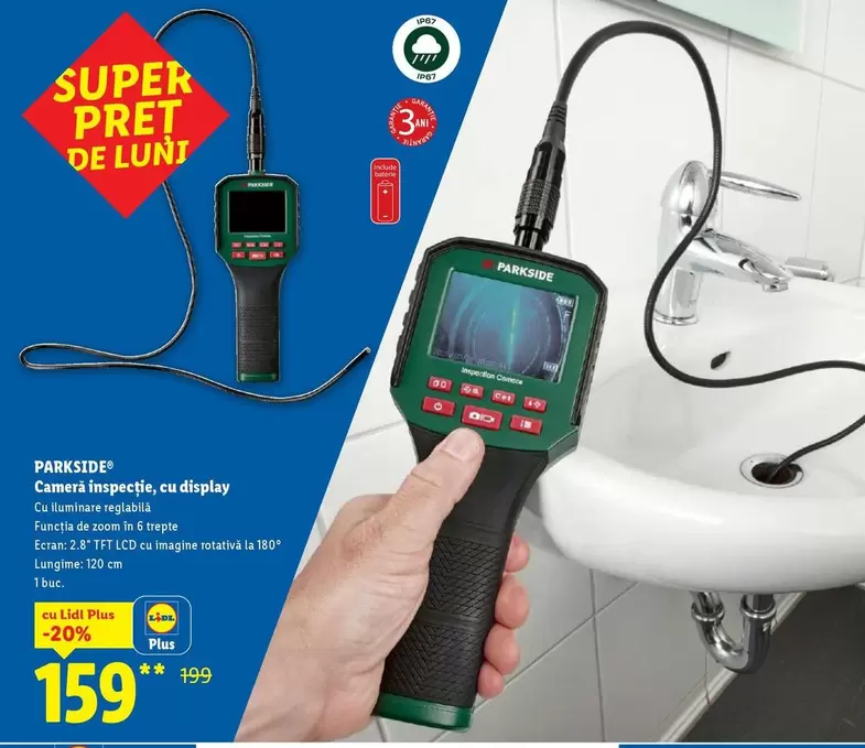 Camera Inspectie, cu display