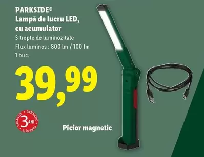 Lampă de lucru LED, cu acumulator