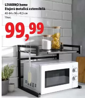 Etajeră metalică extensibilă