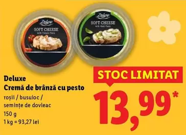 Cremă de brânză cu pesto