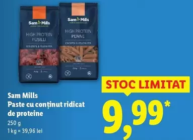 Paste cu conținut ridicat de proteine