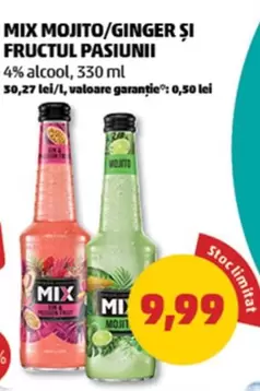 MIX MOJITO/GINGER ȘI FRUCTUL PASIUNII
