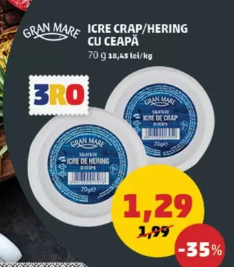 ICRE CRAP/HERING CU CEAPĂ