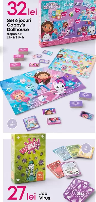 Set 6 jocuri Gabby's Dollhouse
