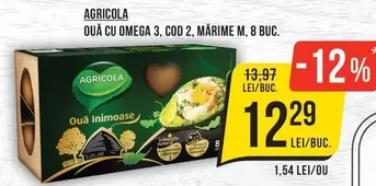 OUÃ CU OMEGA 3, COD 2, MARIME M, 8 BUC.