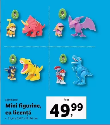 Mini figurine, cu licență