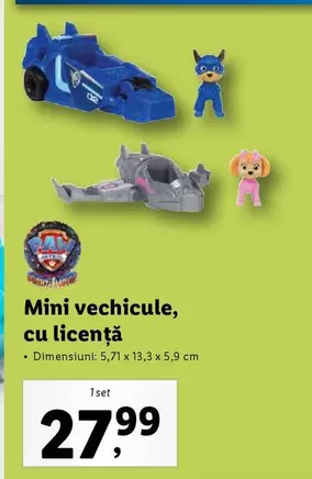 Mini vechicule, cu licenţă