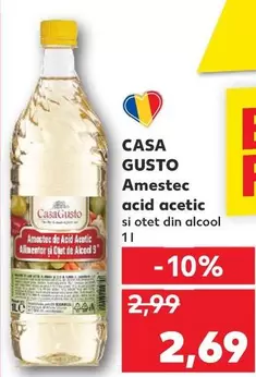 Amestec acid acetic si otet din alcool