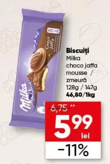 Milka - choco jaffa mousse / zmeură