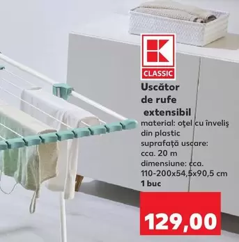 Uscător de rufe extensibil