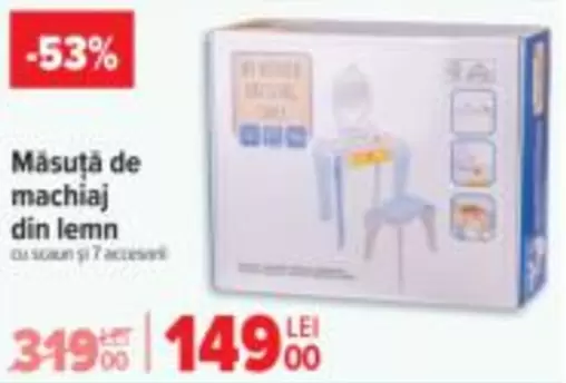Măsuţă de machiaj din lemn