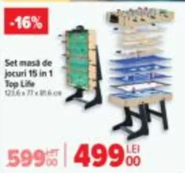 Set masă de jocuri 15 in 1