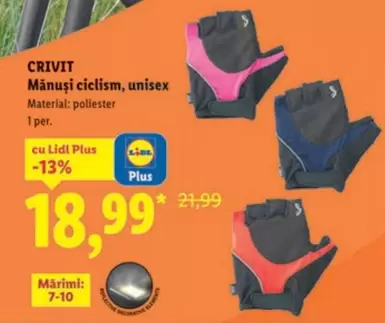 Mănuşi ciclism, unisex
