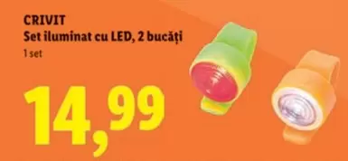 Set iluminat cu LED, 2 bucăți