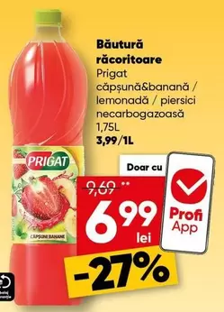 căpşună&banană / lemonadă / piersici necarbogazoasă