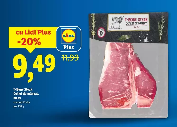 T-Bone Steak Cotlet de mânzat