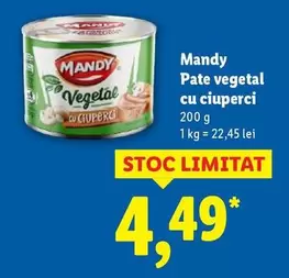 Pate vegetal cu ciuperci