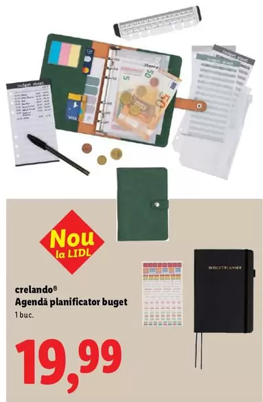 Agendă planificator buget