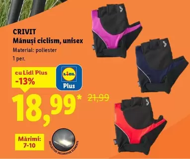 Mănuşi ciclism, unisex