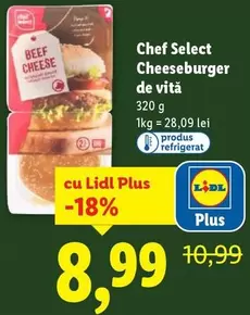 Cheeseburger de vită