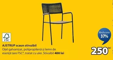 AJSTRUP scaun stivuibil